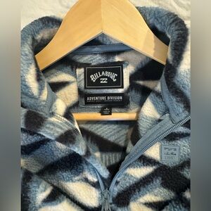 Billabong Adventure Division Fleece in Blue and White